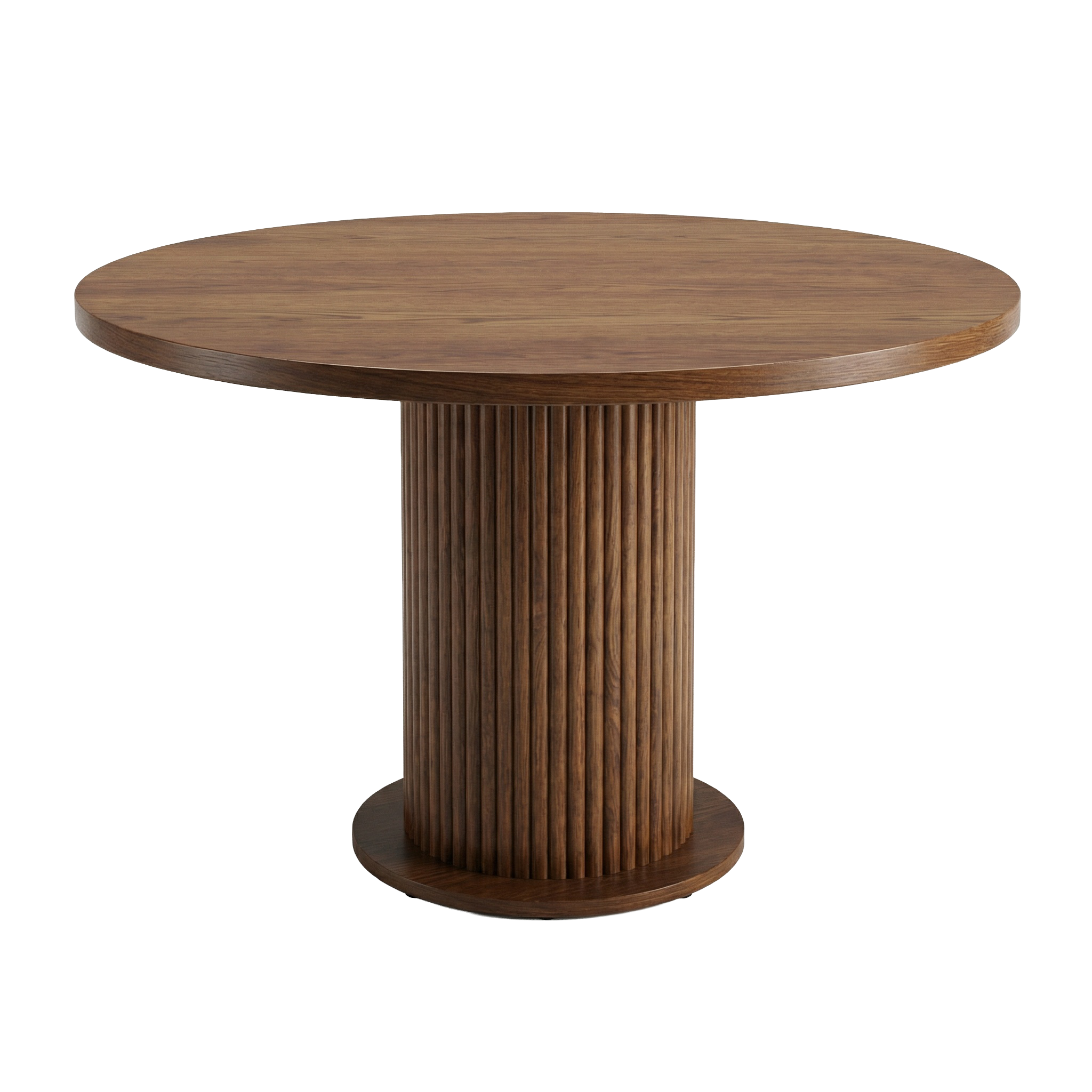 Esstisch Aqua Rund – Dunkles Holz