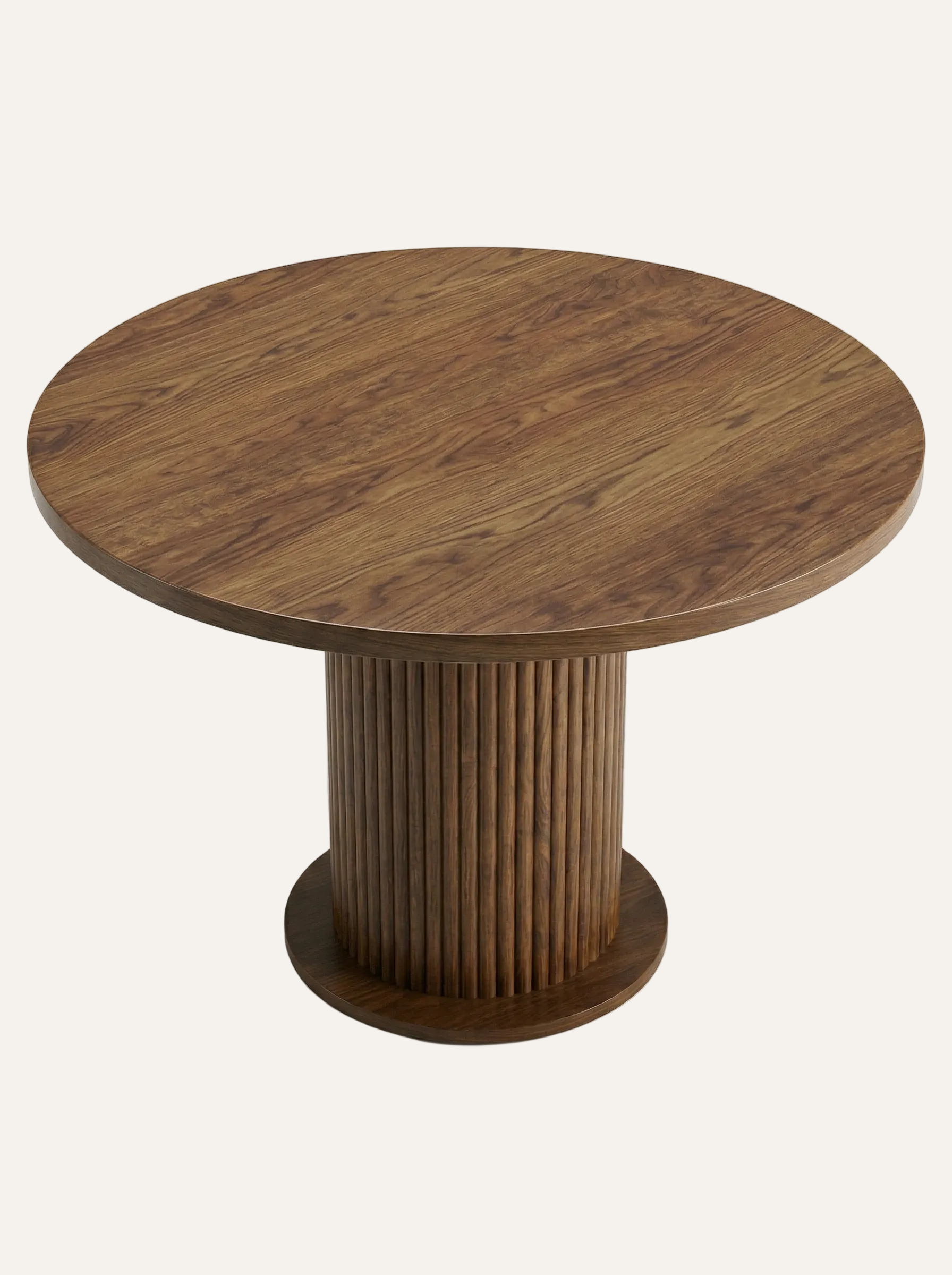 Esstisch Aqua Rund – Dunkles Holz