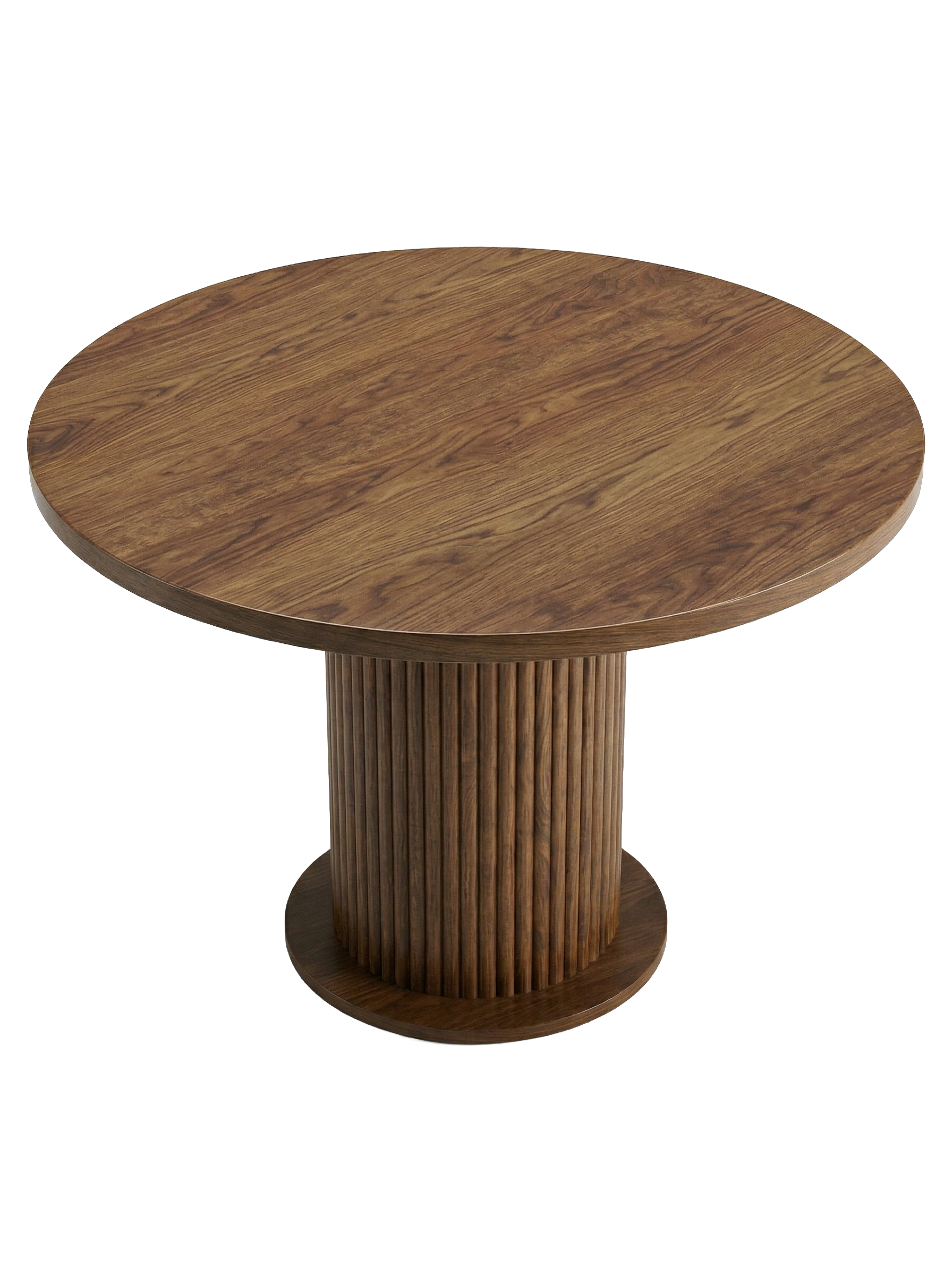 Esstisch Aqua Rund – Dunkles Holz