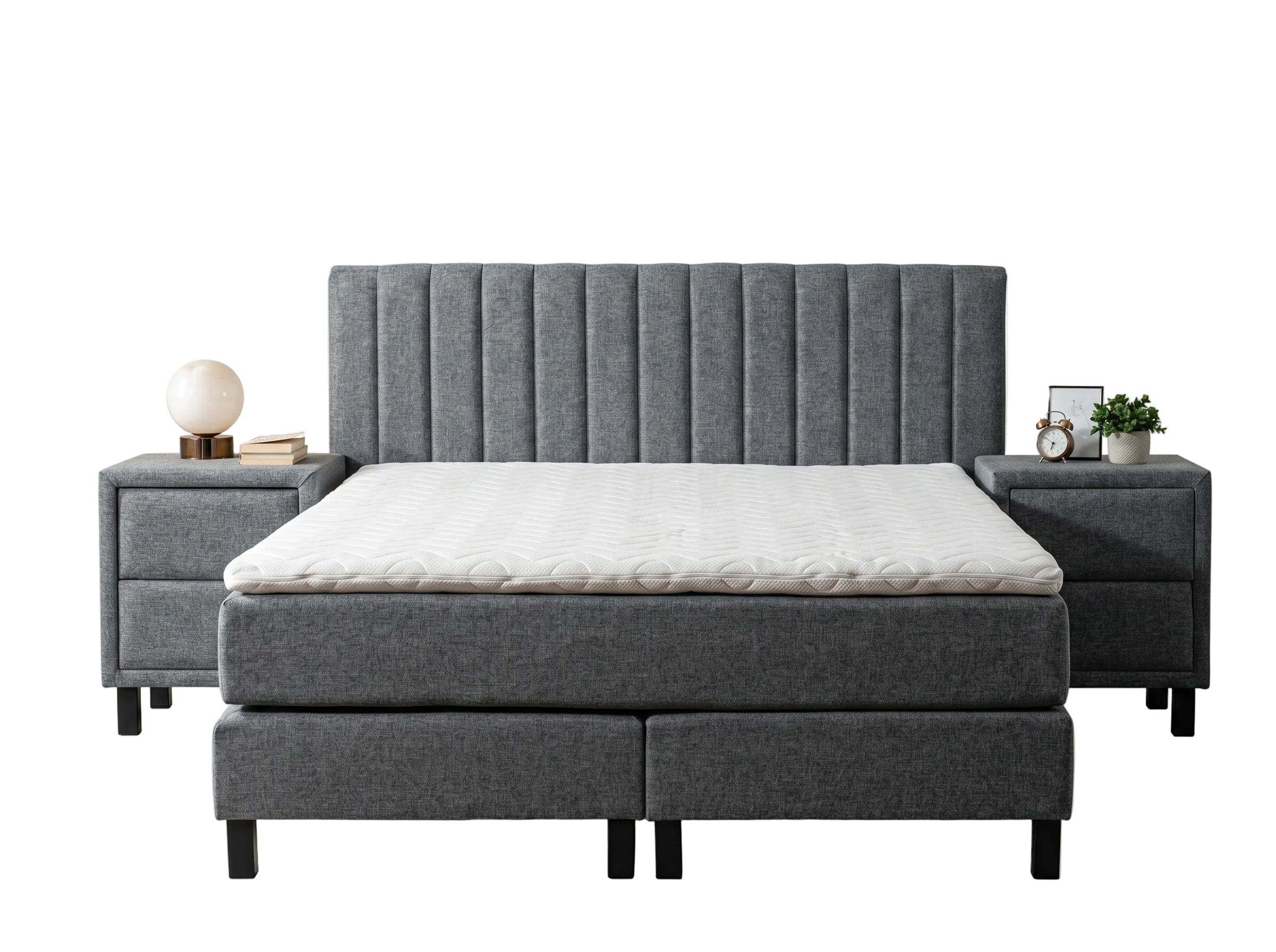 Lyon Box Spring Bett-Set mit Matratze