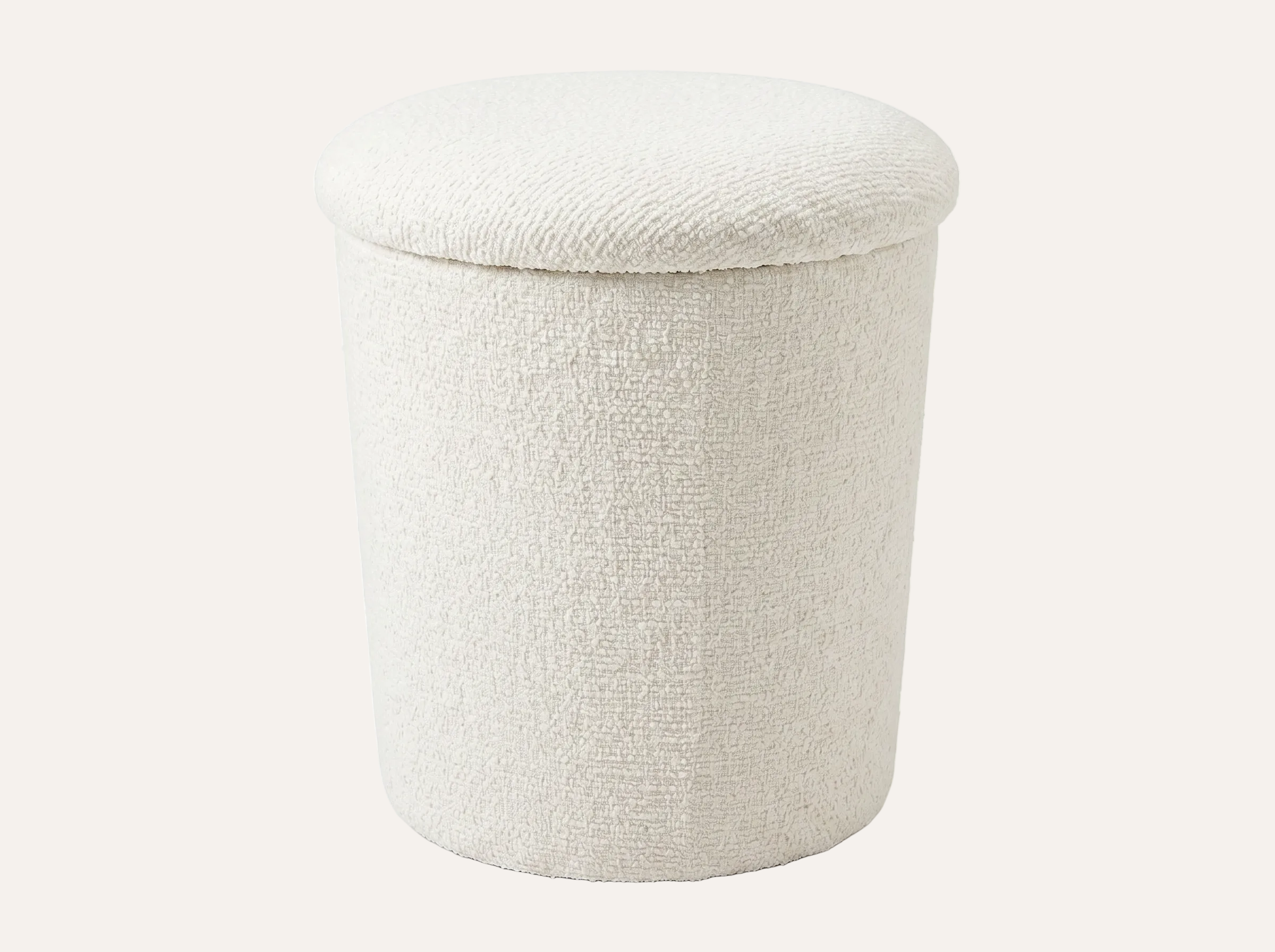 Schlafzimmer-Pouf Sitzpouf Weiss