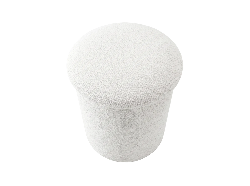 Schlafzimmer-Pouf Sitzpouf Weiss