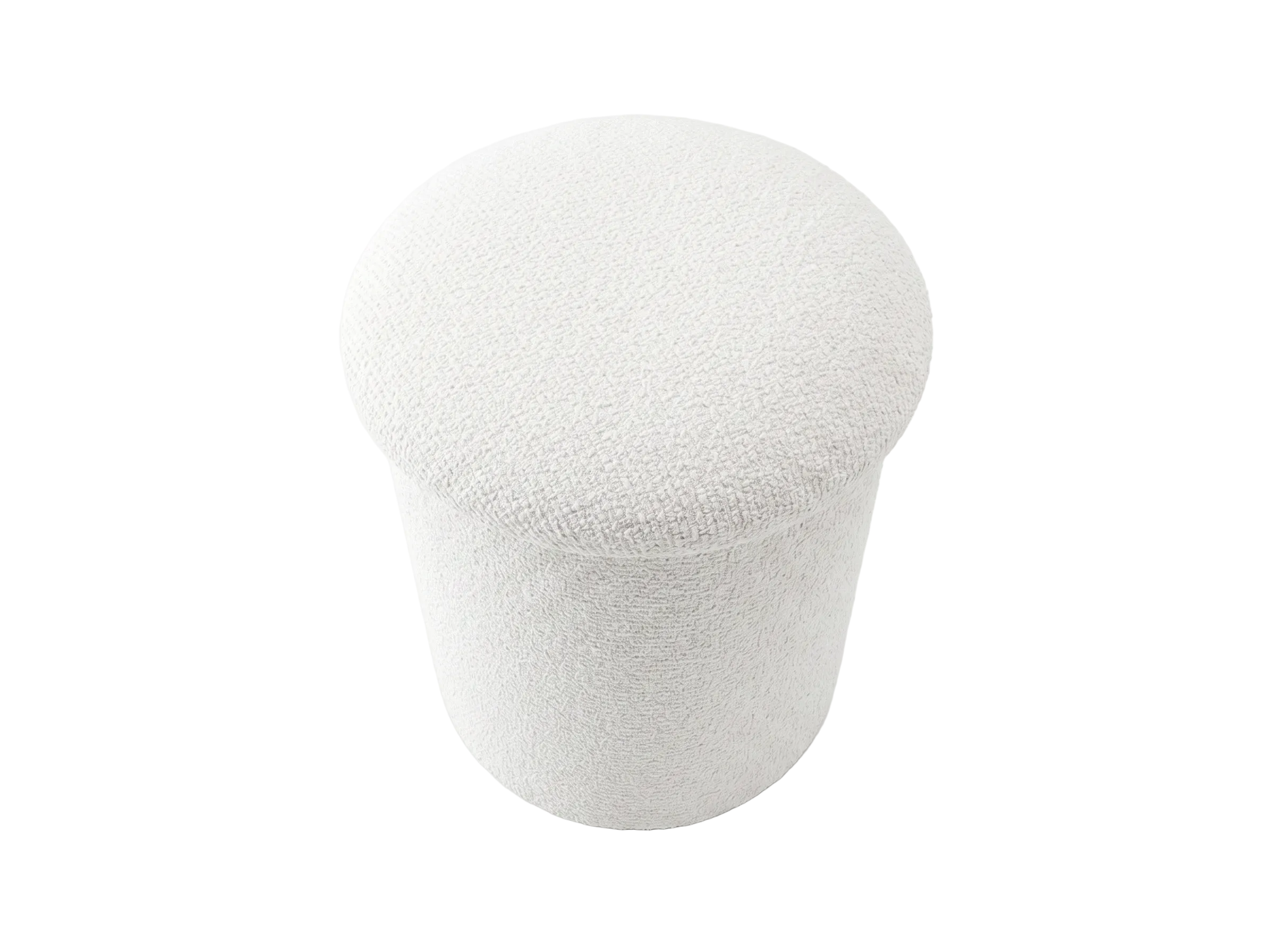 Schlafzimmer-Pouf Sitzpouf Weiss